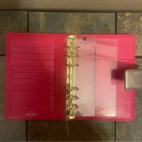 Kate Spade Metallic Planner/Wallet - Picture 4 of 5
